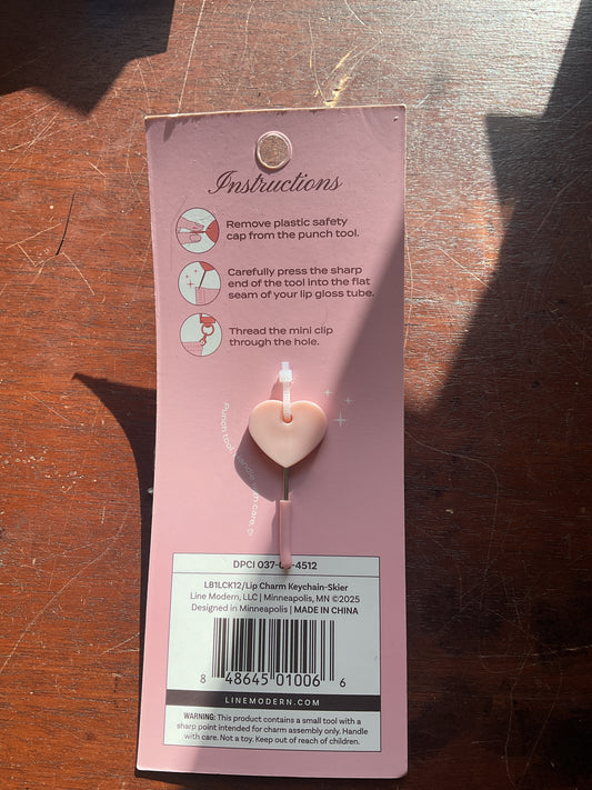 Lip Charm Keychain Accessory - Skier