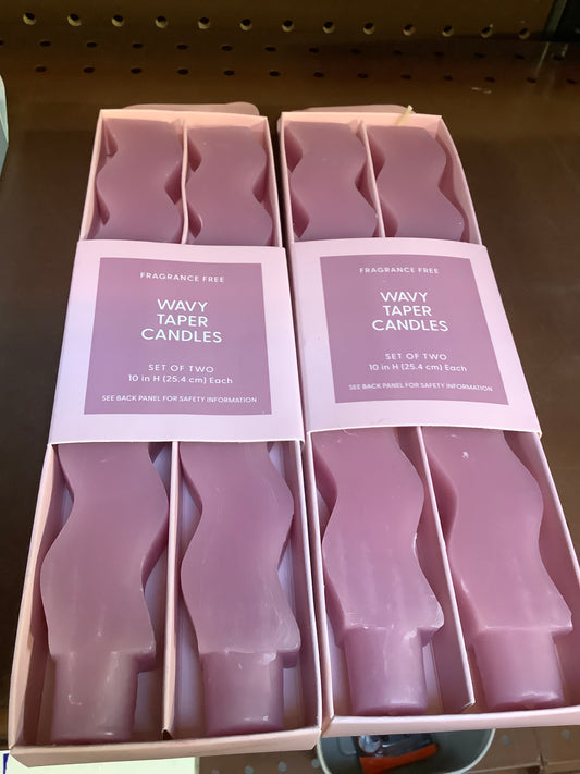 2-Pack Decorative Unscented Candles