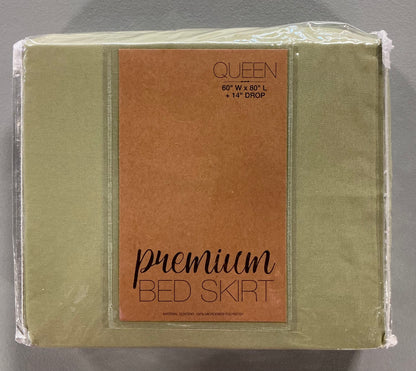 Casual Comfort Luxury Pleated 14" Hypoallergenic Wrinkle Resistant Bed Skirt - Queen