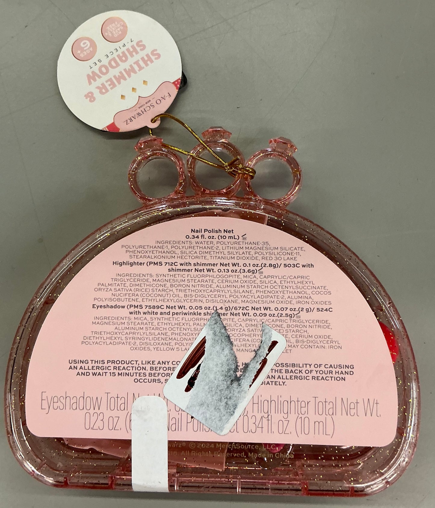 FAO Schwarz Shimmer & Shadow Set - MISSING EYESHADOWS (SEE PICTURES)