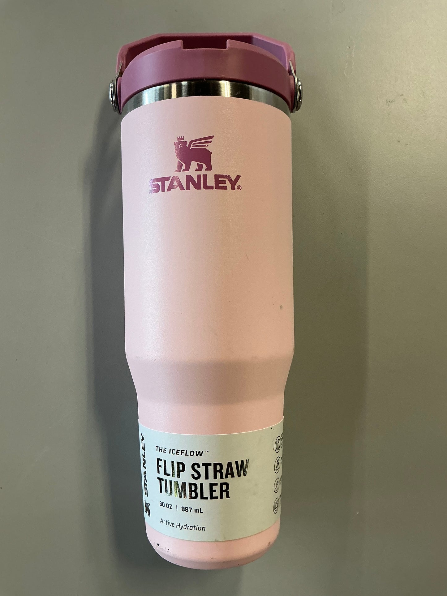 Stanley 30oz Stainless Steel IceFlow 2.0 Flip Straw Tumbler - MINOR COSMETIC DAMAGE DUE TO SHIPPING (see pictures)