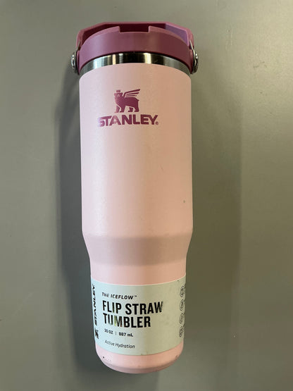 Stanley 30oz Stainless Steel IceFlow 2.0 Flip Straw Tumbler - MINOR COSMETIC DAMAGE DUE TO SHIPPING (see pictures)