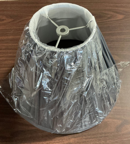 Pinch Pleat - Dark Grey - Lamp Shade - No Dimensions Available - Out of Box - FOR PICKUP ONLY- AS IS