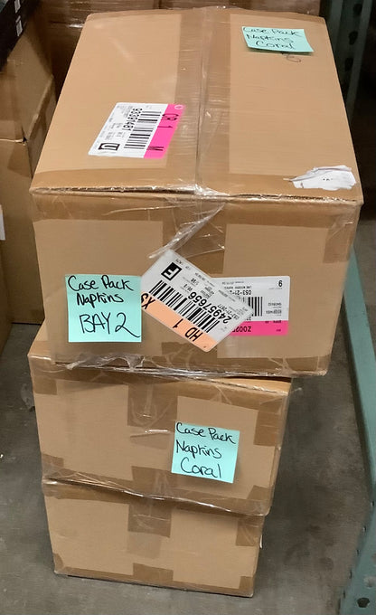 CASE PACK - NAPKINS - CORAL - 1,536 Count