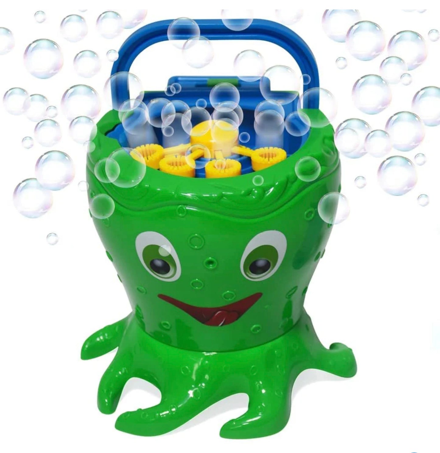 Octopus Bubble Machine, Includes 1 Bubbles Blowing Toy with Carry Handle and 1 Bottle of Solution (Batteries Not Included )- Damaged Box (see pictures)