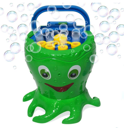 Octopus Bubble Machine, Includes 1 Bubbles Blowing Toy with Carry Handle and 1 Bottle of Solution (Batteries Not Included )- Damaged Box (see pictures)