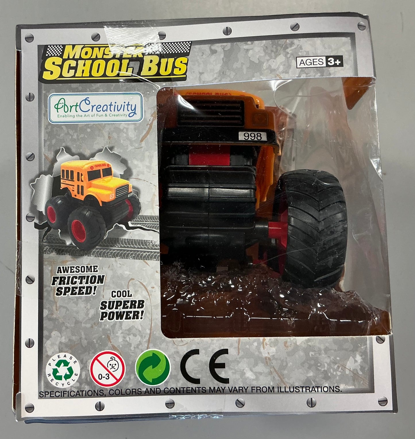 ArtCreativity Monster School Bus - Damaged Box (see pictures)