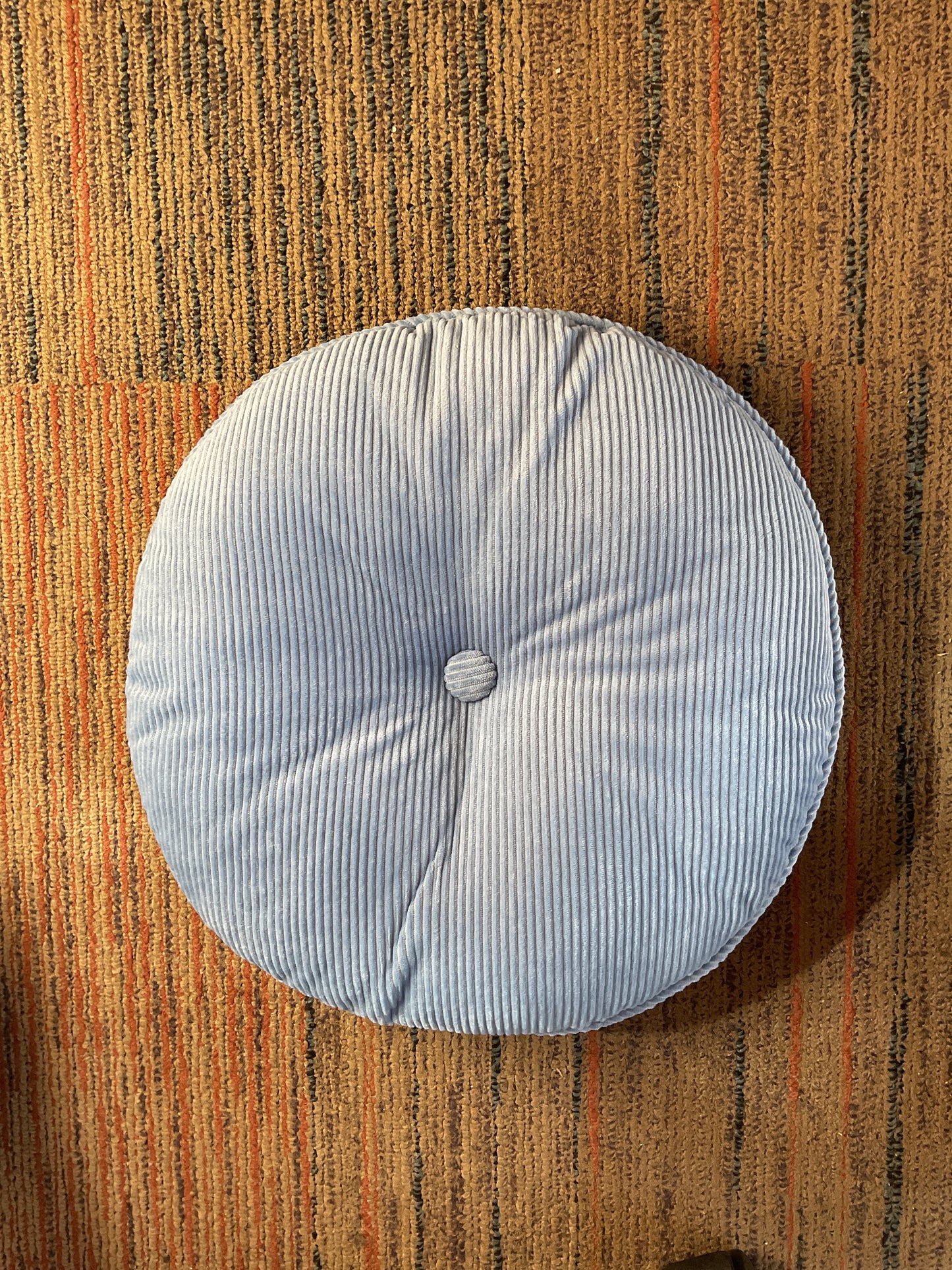 Round Decorative Pillow-Blue