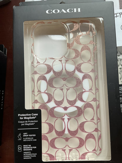 Coach IPhone PRO MAX Case with Built in Magnets for MagSafe