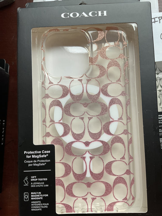Coach IPhone PRO MAX Case with Built in Magnets for MagSafe