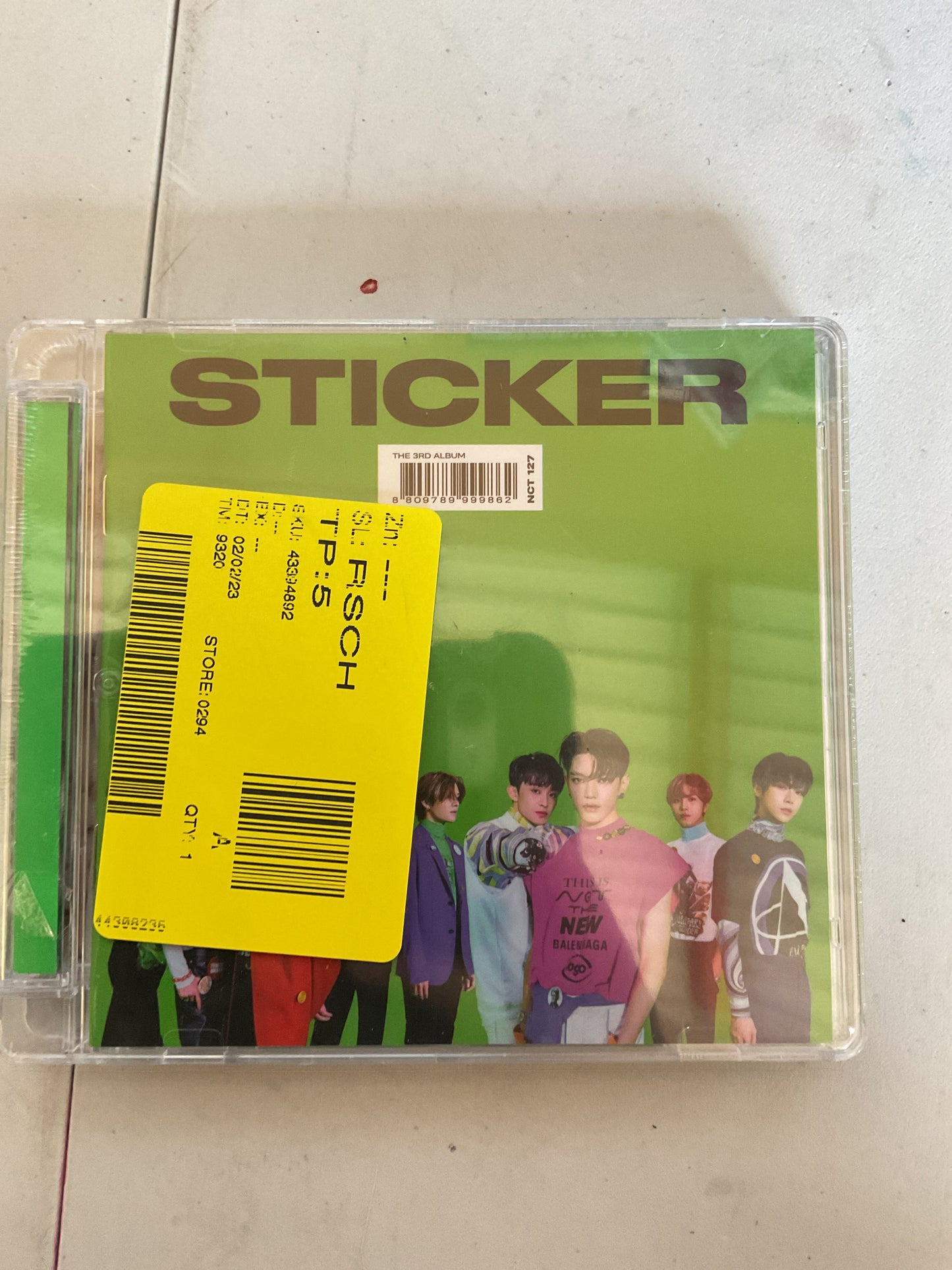 CLEARANCE - FINAL SALE- NCT 127 - The 3rd Album 'Sticker' (Jewel Case Ver.) (CD)