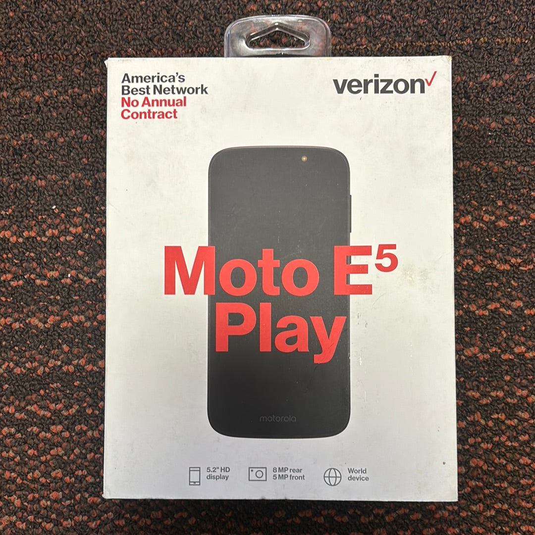 Verizon Moto E5 Play 16GB Prepaid Smartphone - Black