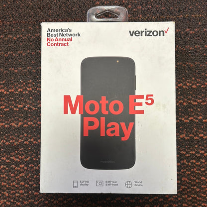 Verizon Moto E5 Play 16GB Prepaid Smartphone - Black