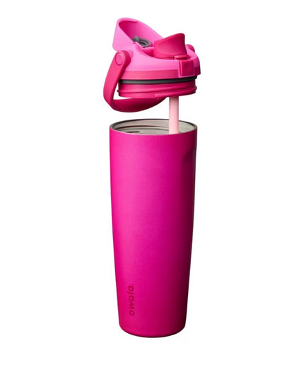 Owala 30 fl oz Stainless Steel FreeSip Sway Tumbler - MINOS COSMETIC DAMAGE- SOME MAY BE MISSING A STRAW (TOP MAY VARY, SEE PICTURES)
