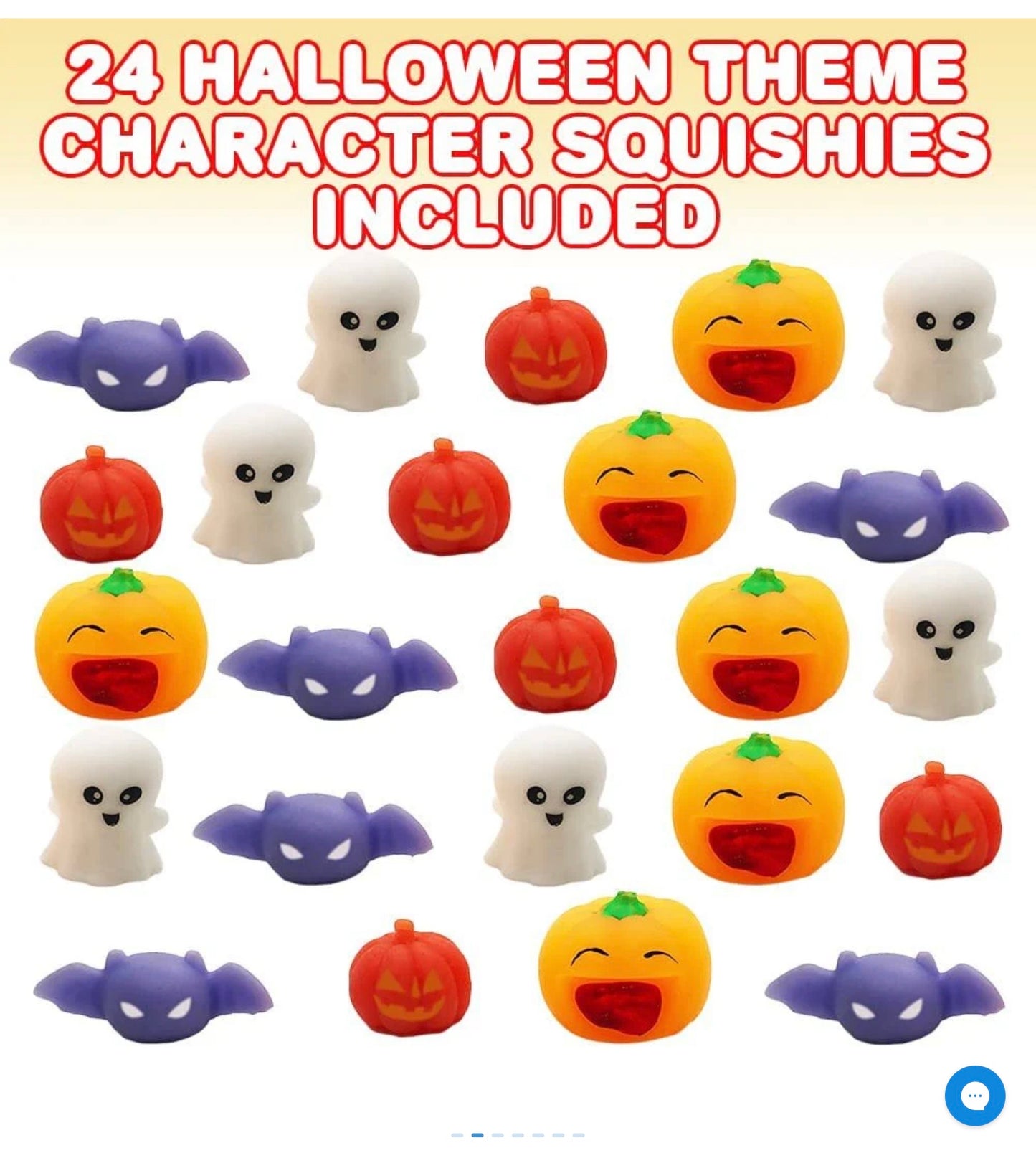 Super Squishy Halloween Toys, Set of 24