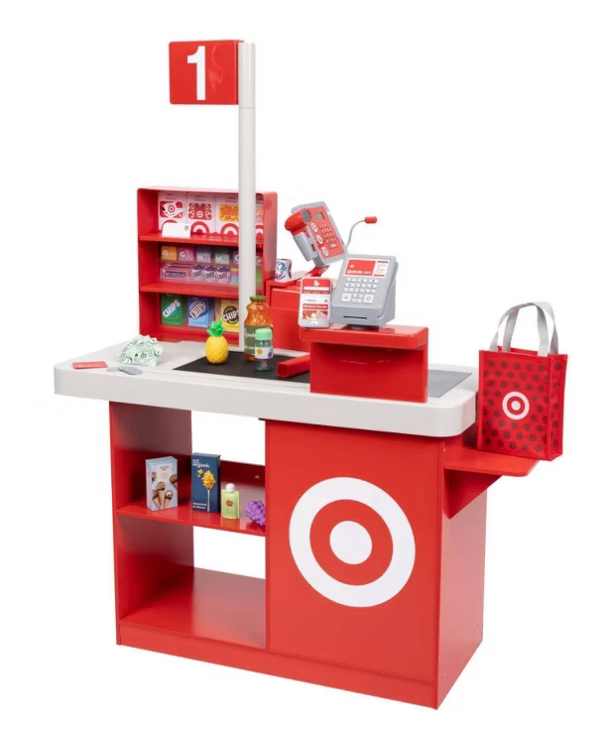 Target Toy Checklane: Pretend Shopping Accessories, Play Money, Toy Cash Register, Batteries Required, Ages 3+ - OPEN BOX