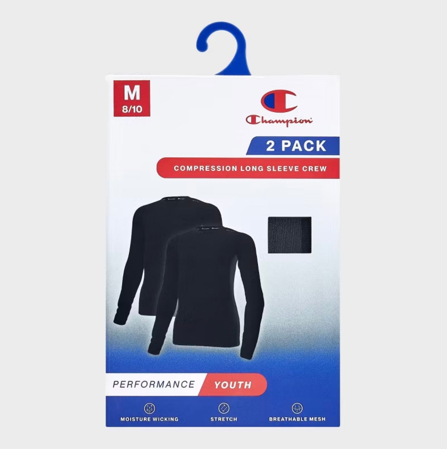 Champion Performance 2pack Compression Shirts - Youth - Black - Open Box (see pictures)