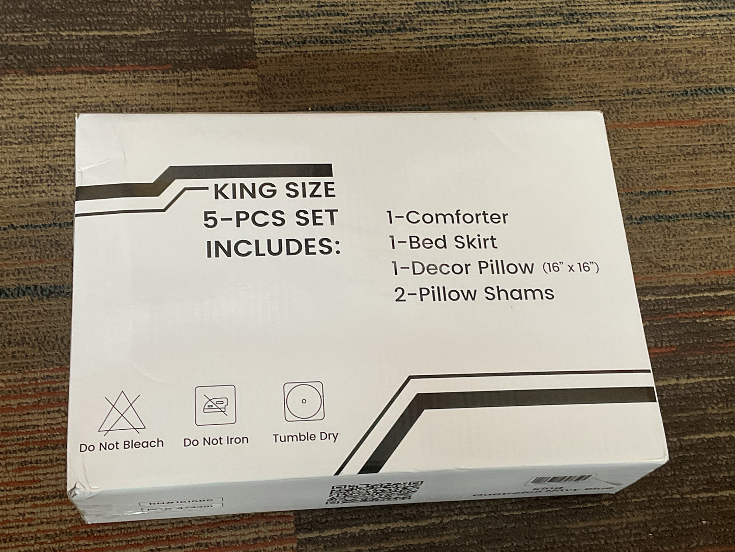 5 Piece Down Alternative Printed Comforters