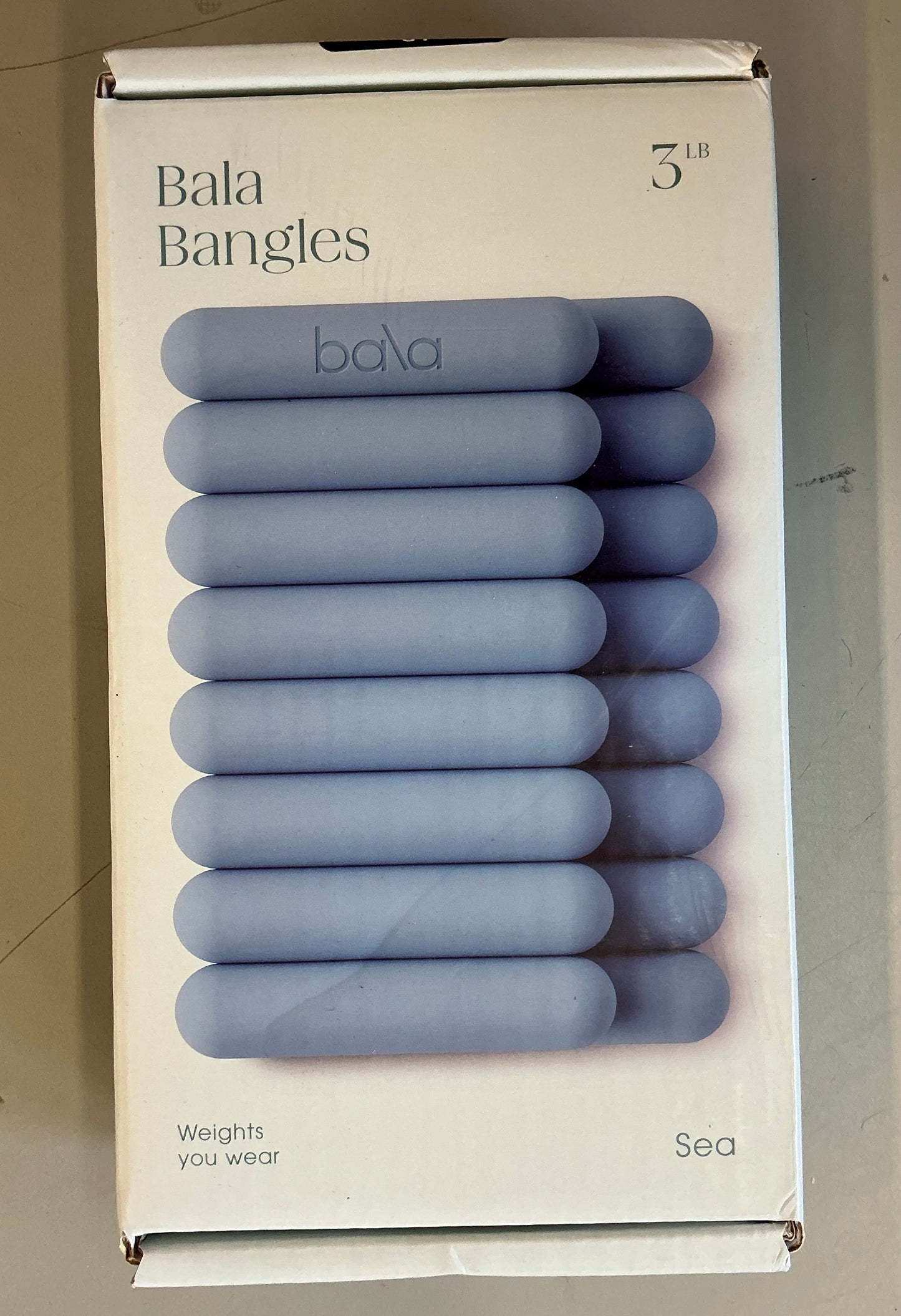 Bala Bangles 2pc Wrist and Ankle Weight Set - 3lbs - Sea - Open Box