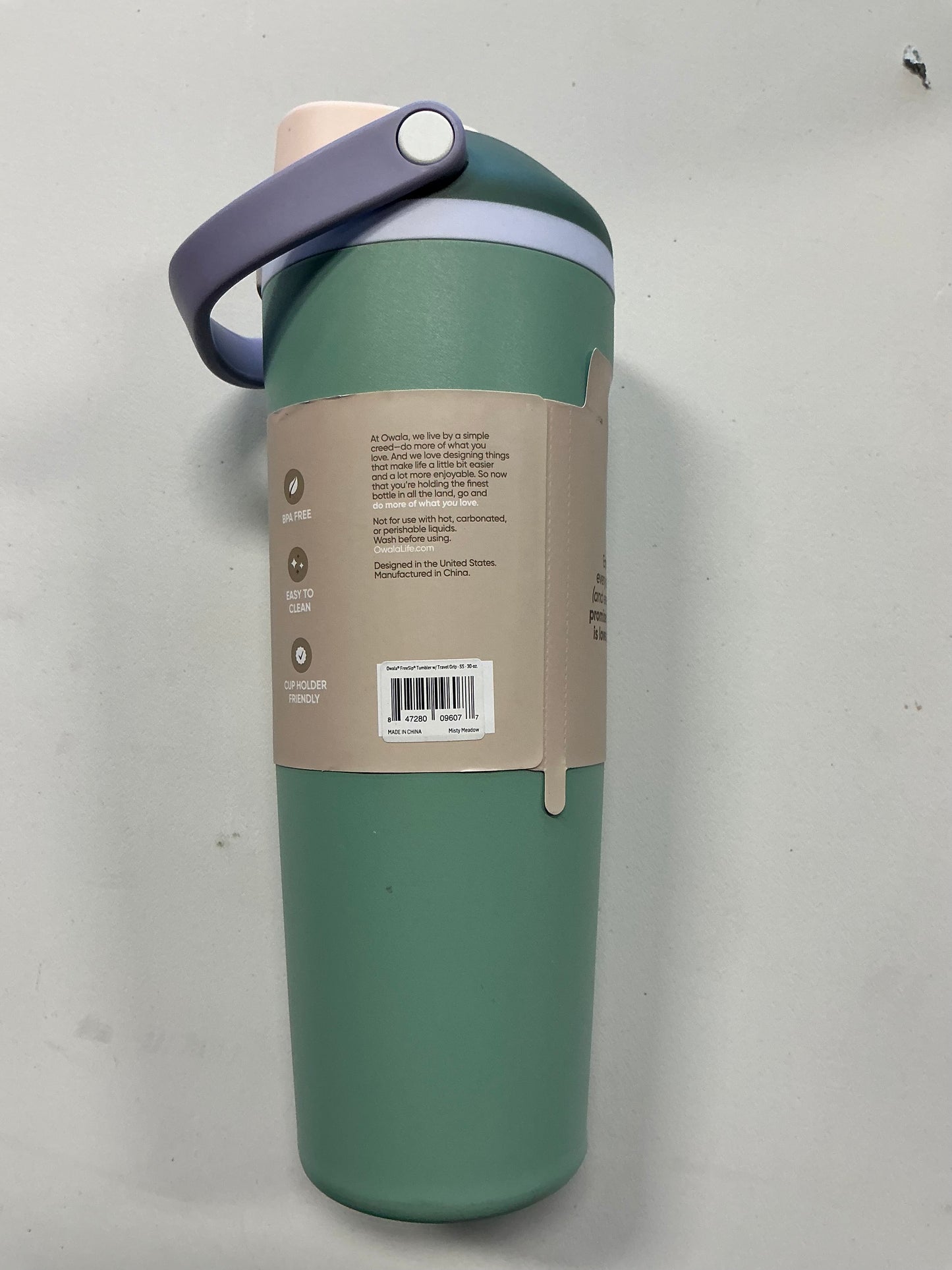 Owala 30 fl oz Stainless Steel FreeSip Sway Tumbler - MINOS COSMETIC DAMAGE- SOME MAY BE MISSING A STRAW (TOP MAY VARY, SEE PICTURES)
