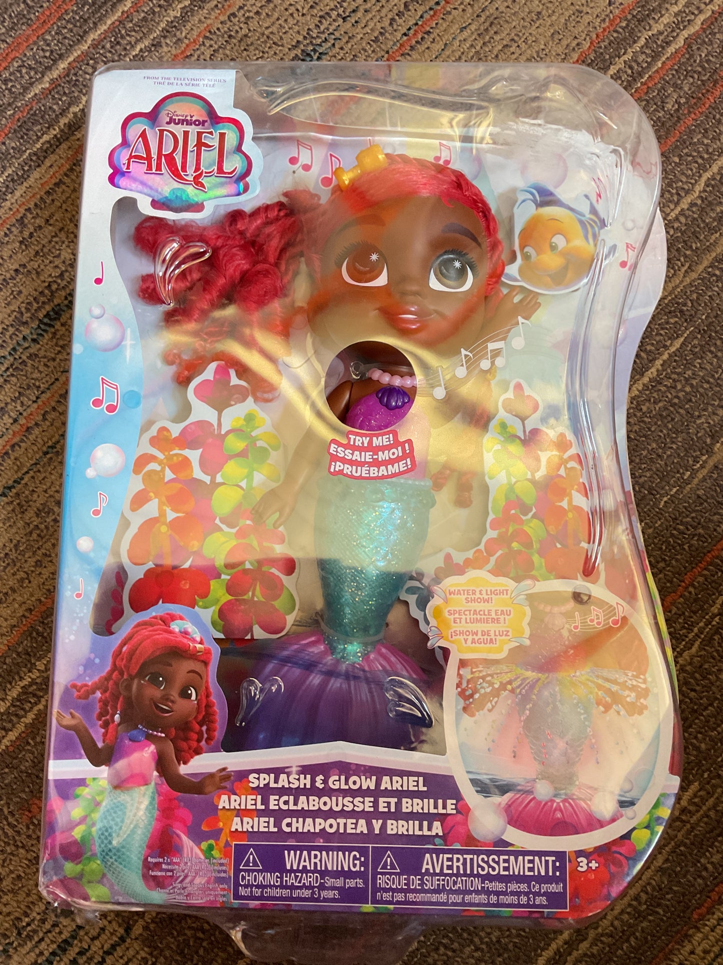 Disney Junior Splash & Glow Ariel Doll