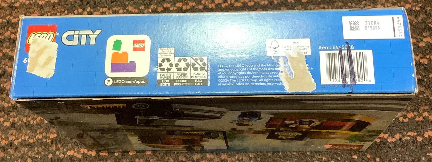 BROKEN SEAL - LEGO City Burger Truck Toy Building Set, Pretend Play Toy 60404, AS IS