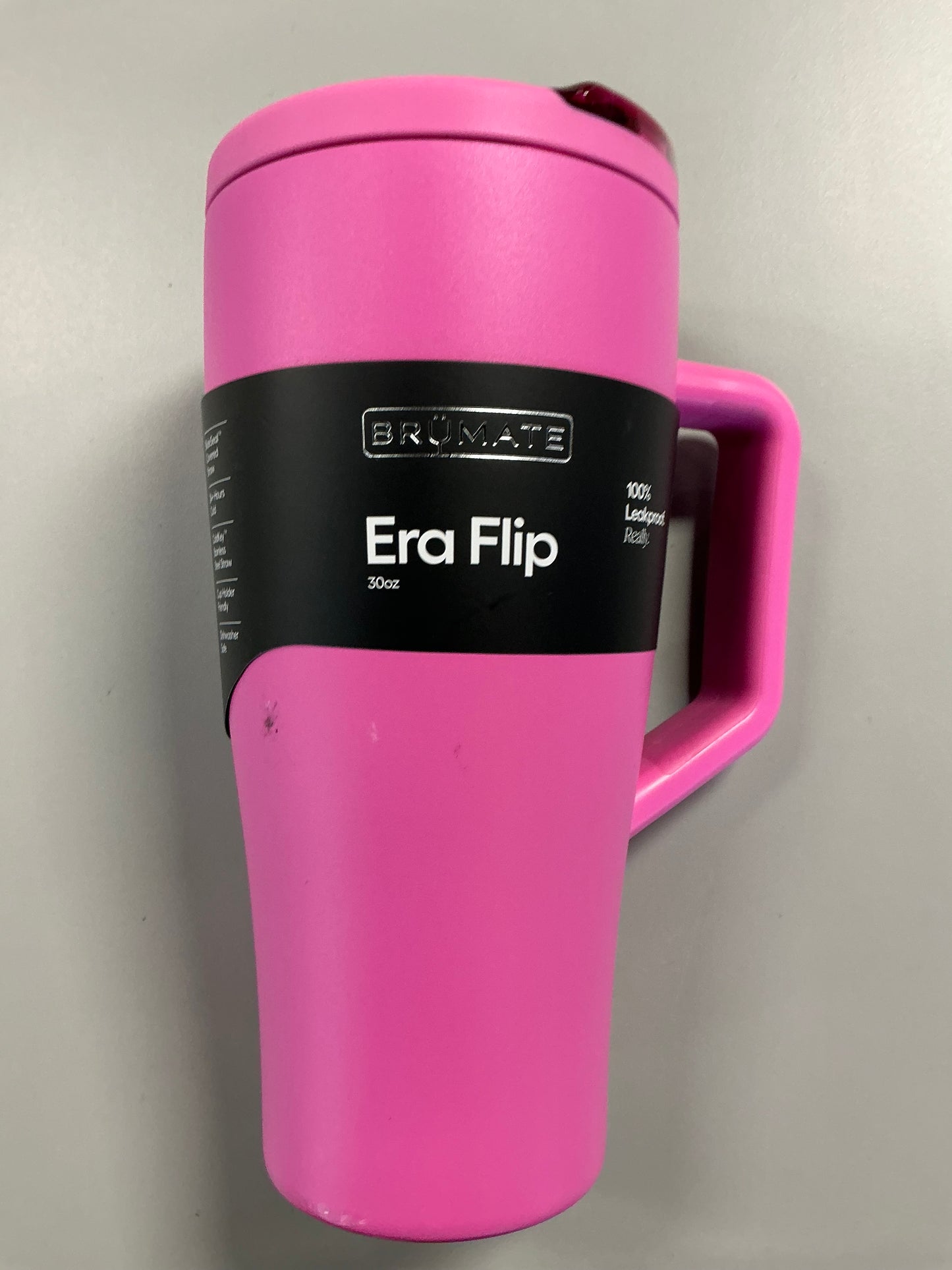 BruMate 30 fl oz Stainless Steel Era Flip Straw Tumbler - Minor Cosmetic Damage- May Be Missing Packaging (see pictures)