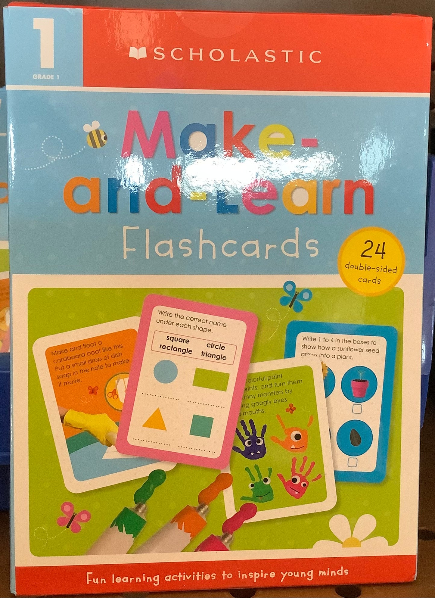 SCHOLASTIC Make and Learn Flashcards-GRADE 1
