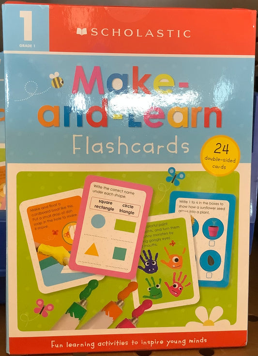 SCHOLASTIC Make and Learn Flashcards-GRADE 1