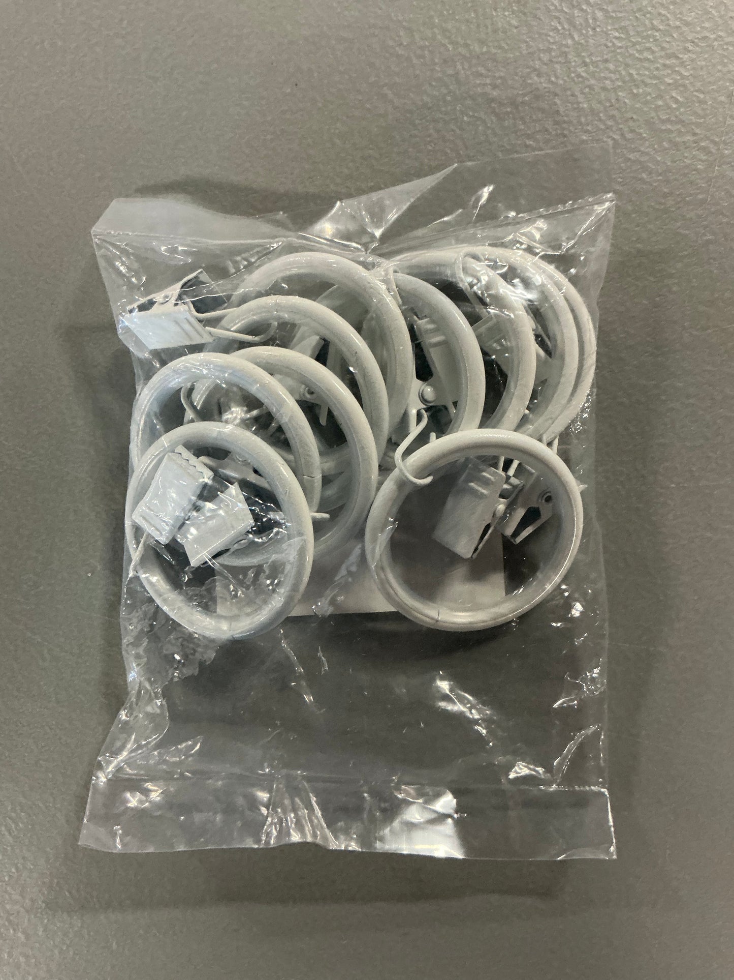 Rod Desyne 1-1/4in Noise-Canceling 10-pc. Curtain Rings- White