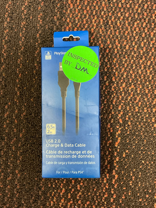 PlayStation 4 USB 2.0 Charge & Data Cable 6.5ft (2m)