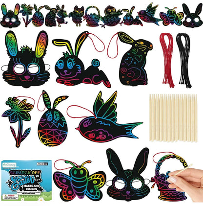 Scratch Off Easter Masks & Designs