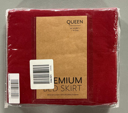 Casual Comfort Luxury Pleated 14" Hypoallergenic Wrinkle Resistant Bed Skirt - Queen