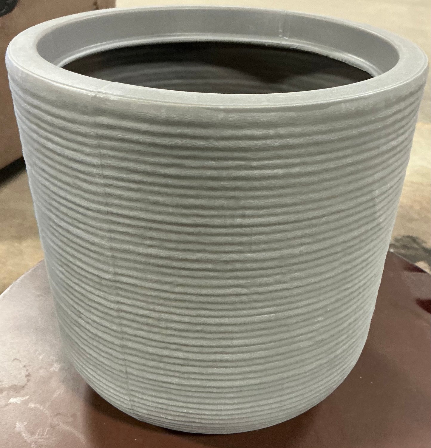 Fluted Outdoor Planters - Assorted Sizes - Minor Cosmetic Damage (see pictures) - FOR PICKUP ONLY