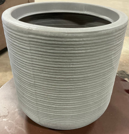 Fluted Outdoor Planters - Assorted Sizes - Minor Cosmetic Damage (see pictures) - FOR PICKUP ONLY