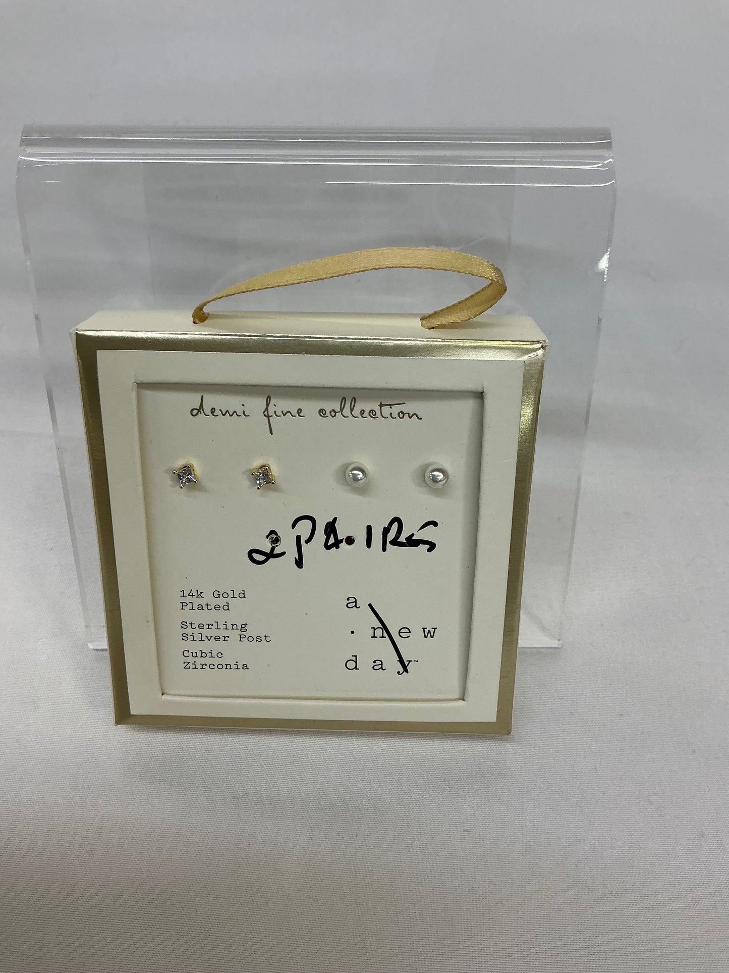 Demi Fine Jewelry - Dainty, Gold - May Have Damaged Packaging- Missing Items (see pictures)