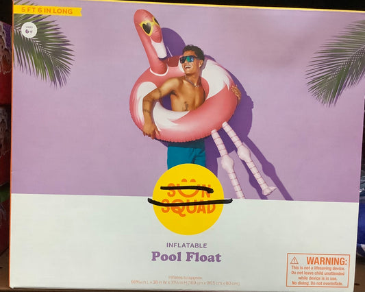 (CLEARANCE) 5FT 6IN Inflatable Pool Float-Flamingo