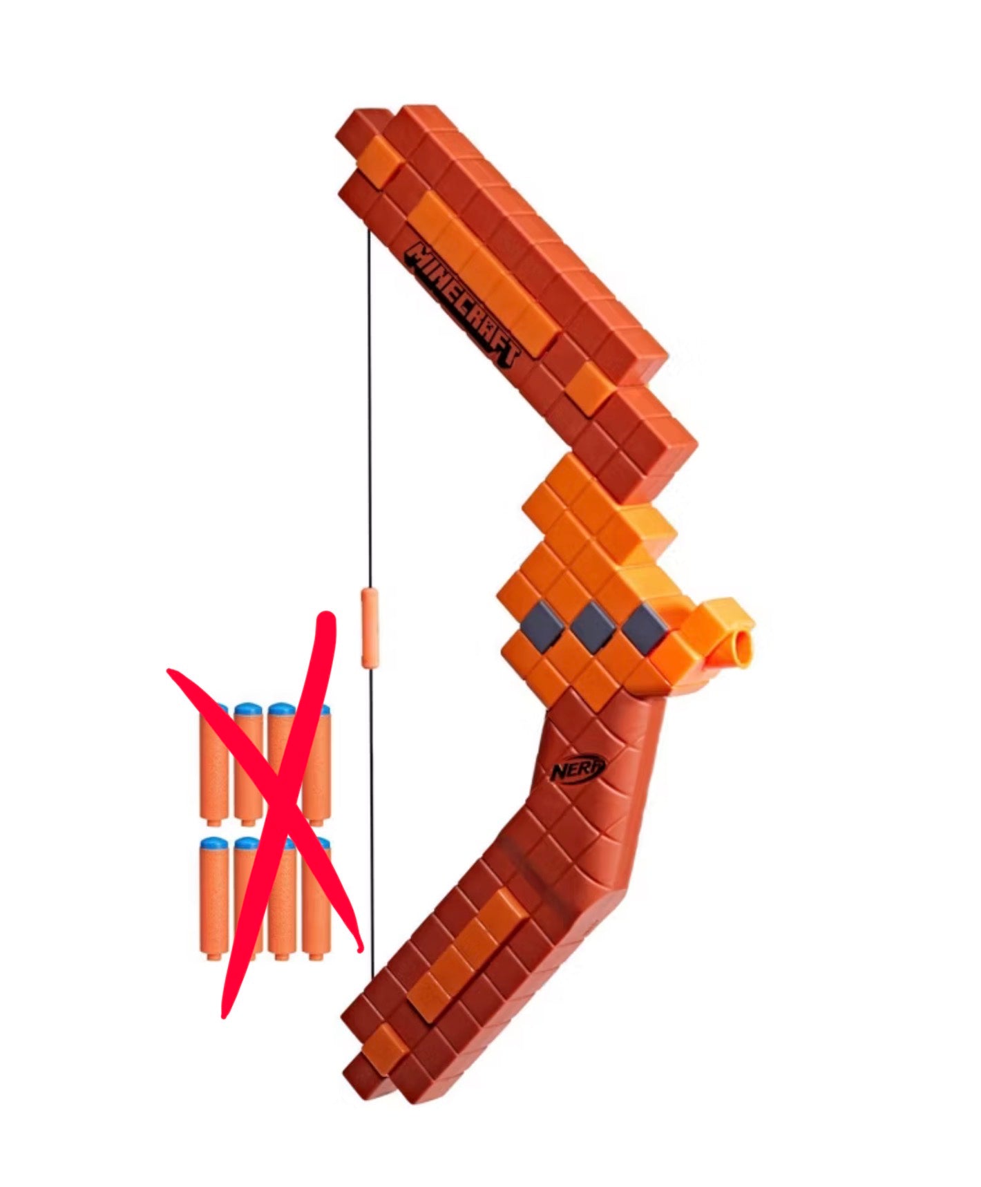 NERF Minecraft Bow - OPEN BOX (MISSING AMO) - (SEE PICTURES)