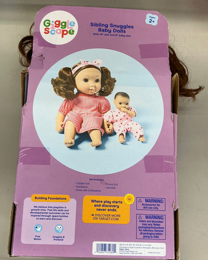 14" Toddler Doll + Mini Baby Doll - Gigglescape™ - Damaged Packaging