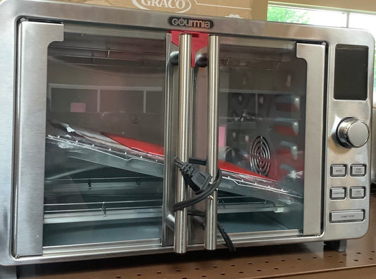 Gourmia 9-Slice Digital Air Fryer Oven with 14 One-Touch Cooking Functions and Auto French Doors: Convection
Toaster Oven