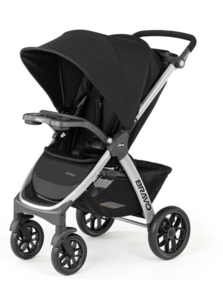 Bravo Quick-Fold Stroller - Black/Grey