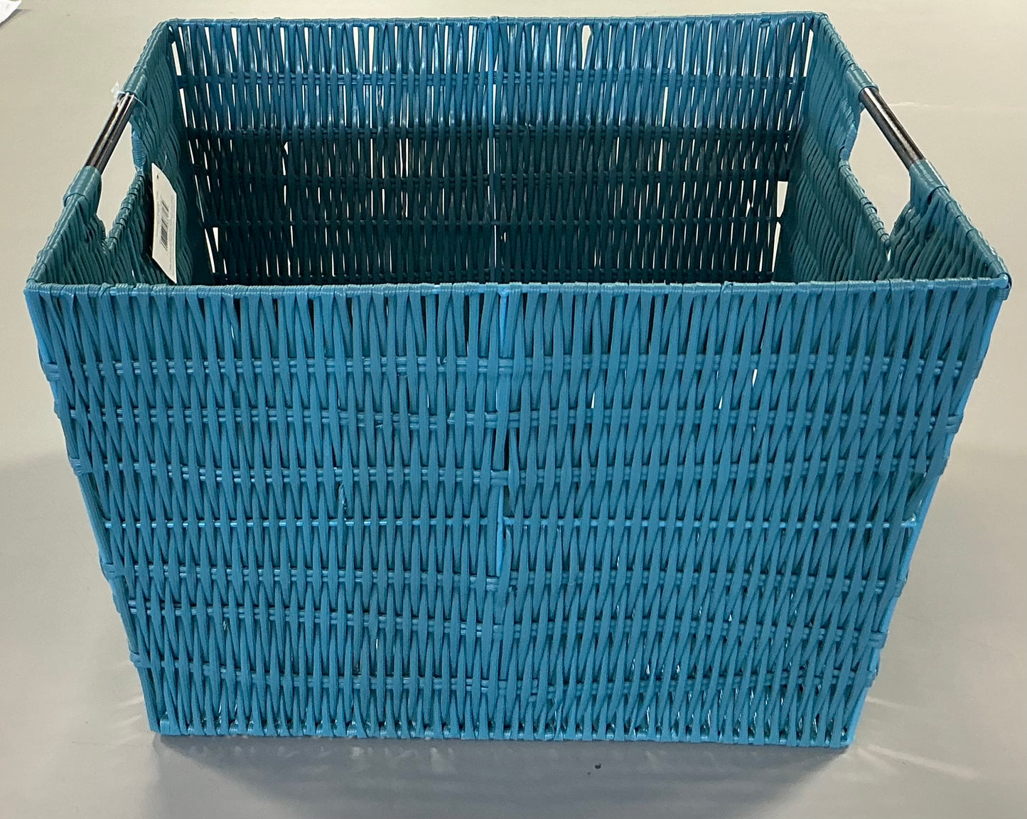 Whitmor - Rattique Storage Canvas Bin Tote (13X15X9.8”) - Berry Blue