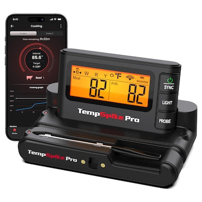 ThermoPro - TempSpike Pro Unlimited Range - 1 Probe - Digital Remote - Bluetooth Compatibility Meat Thermometer