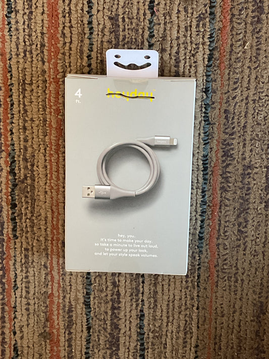 Lightning to USB-A Charging Cable-4ft- Gray