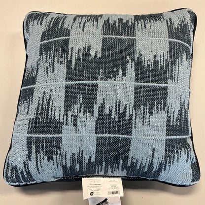 18"x18" Ikat Woven Pillow - Light Blue/Navy - Threshold™