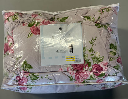 Harlow & Wzen - Ruched Comforter Set - Pink Floral - Repackaged (see pictures) - FOR PICKUP ONLY
