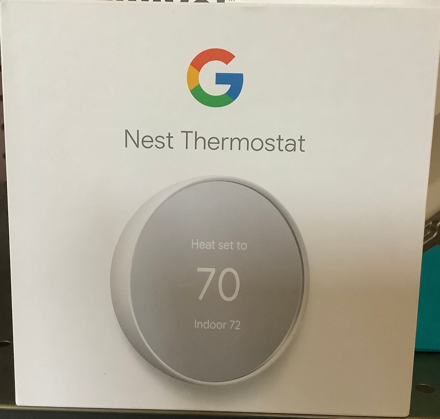 Google Nest Thermostat Cotton Snow: Energy Star Certified, Wi-Fi Enabled, Smartphone App Control, Backlit Display