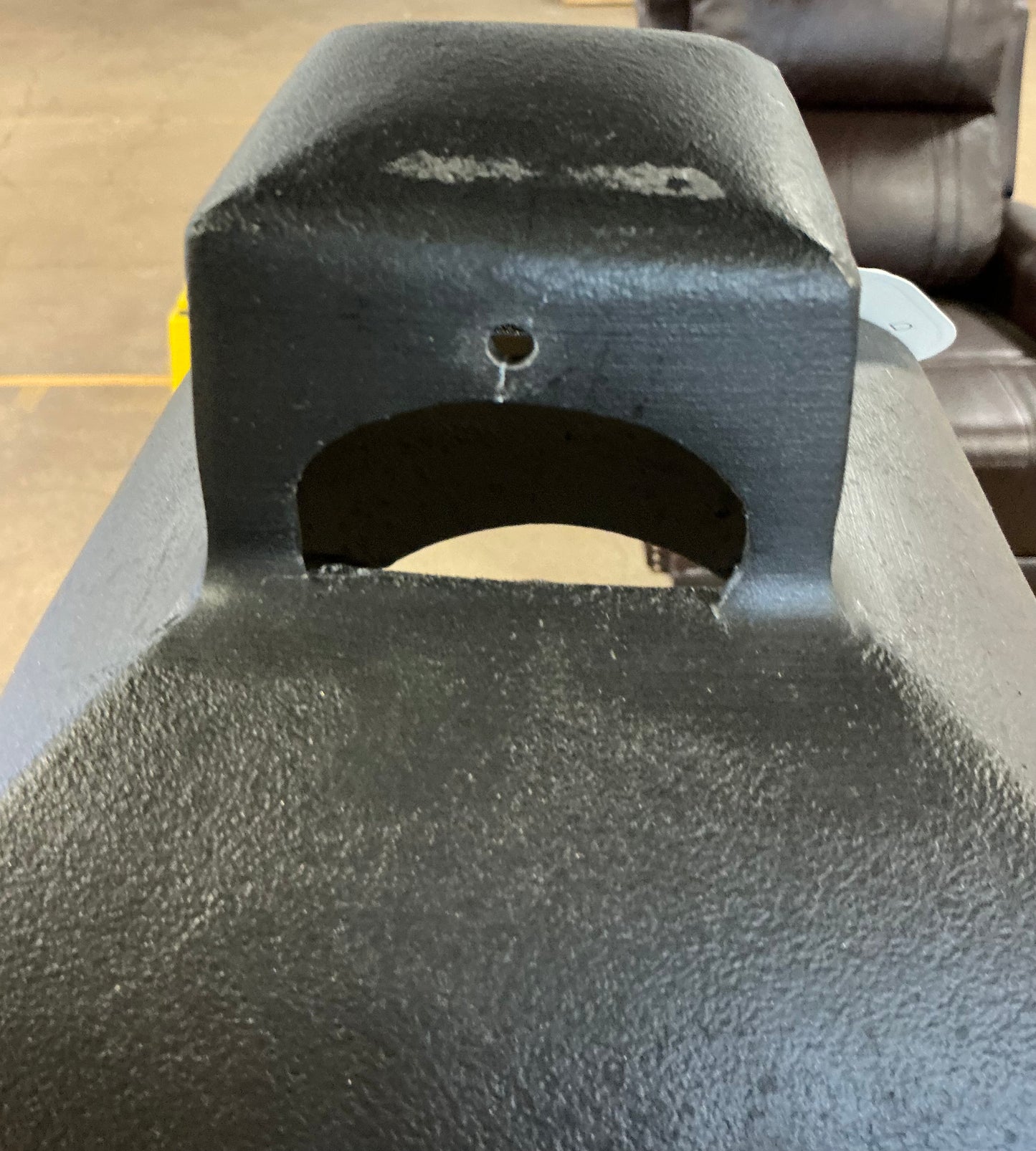 29.4"x9" Pillar Cast Aluminum Outdoor Lantern Candle Holder - Black - Minor Cosmetic Damage - Missing Handle (see pictures) - FOR PICKUP ONLY