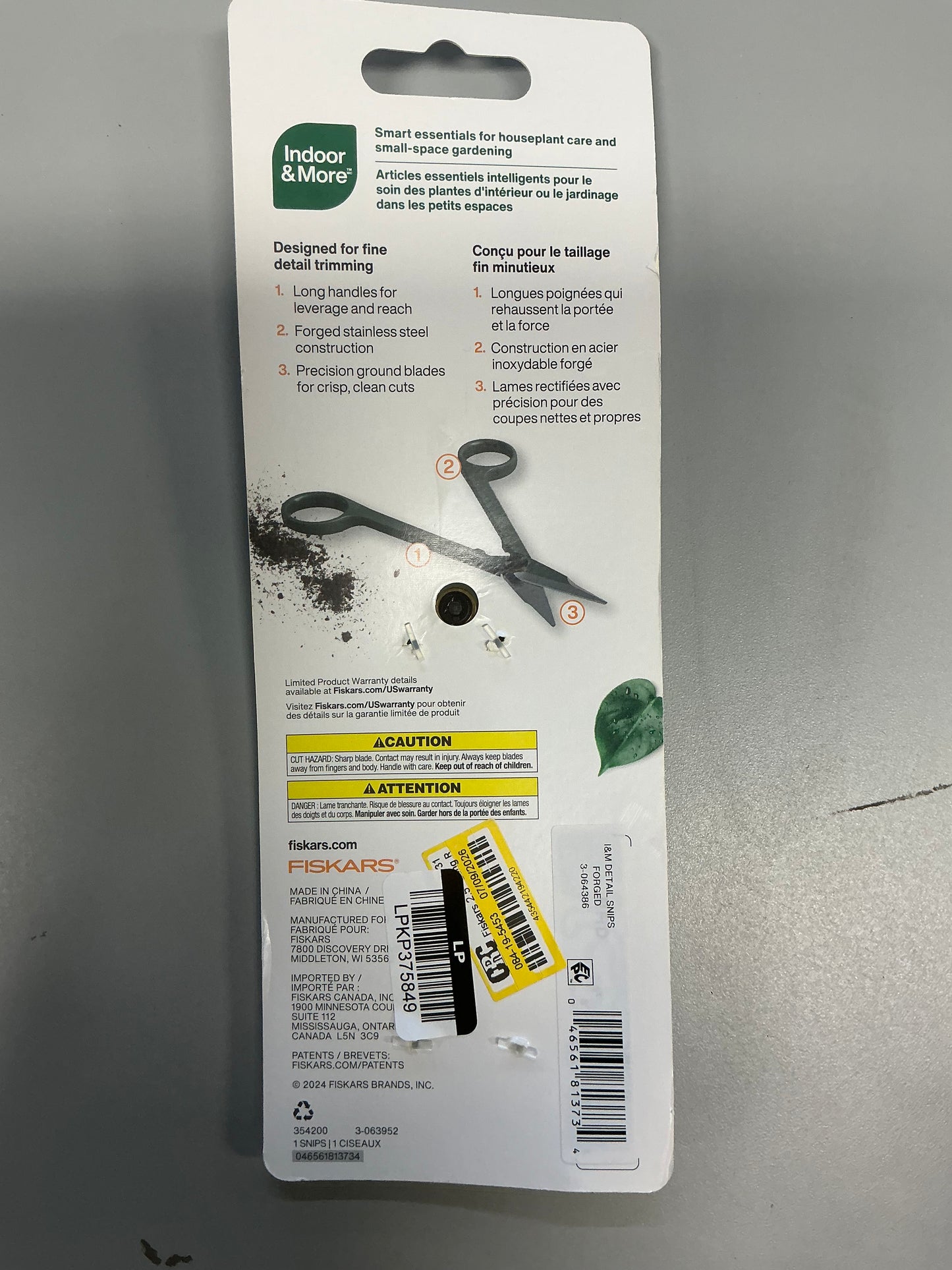 Fiskars 2.5" Long Reach Detailing Snip Garden Shears