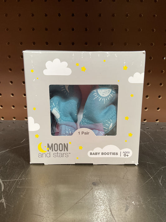 (Clearance)FINAL SALE Moon and Stars Baby Booties - 0m+